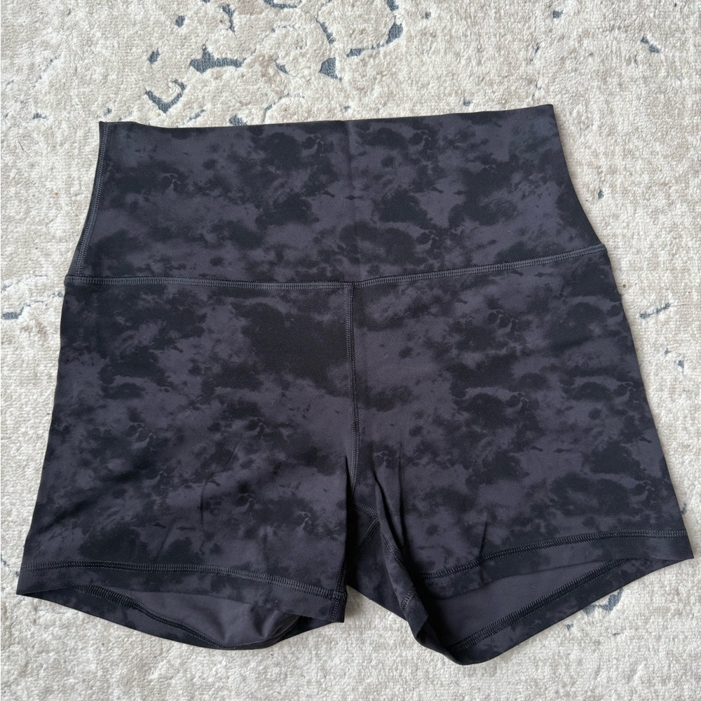 CRZ YOGA Black Tie Dye 4” Short